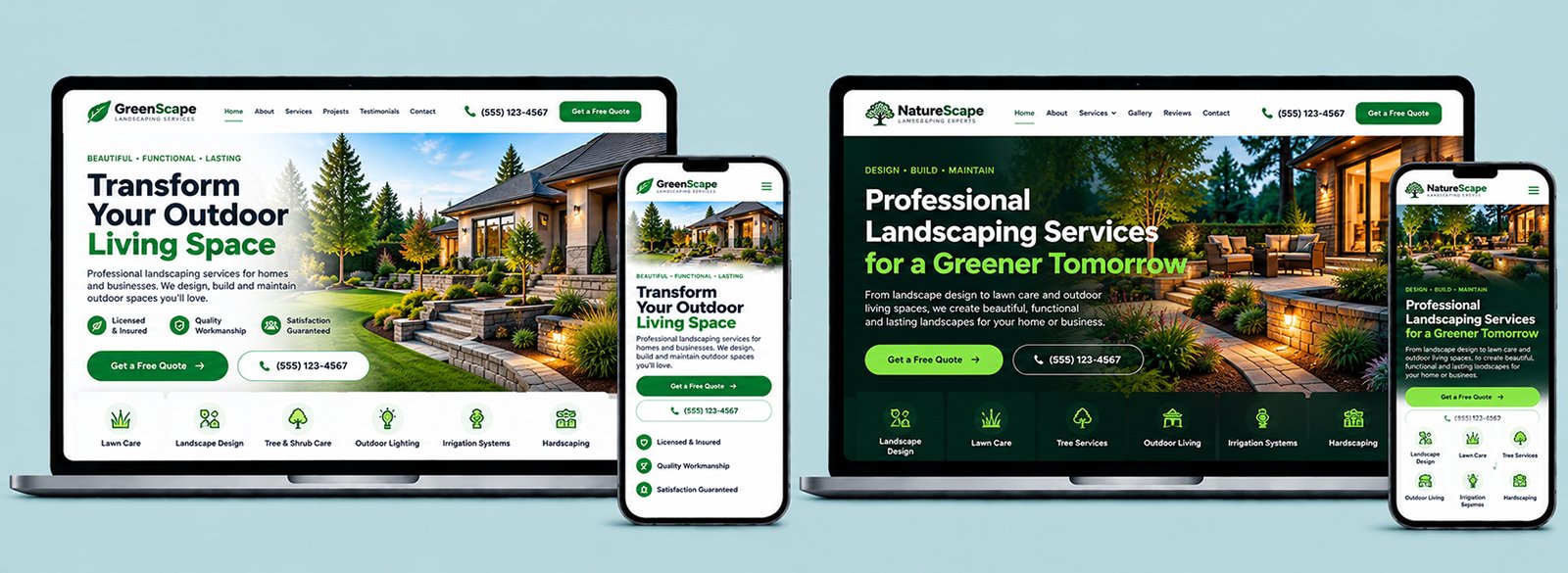 Landscaping Website Design