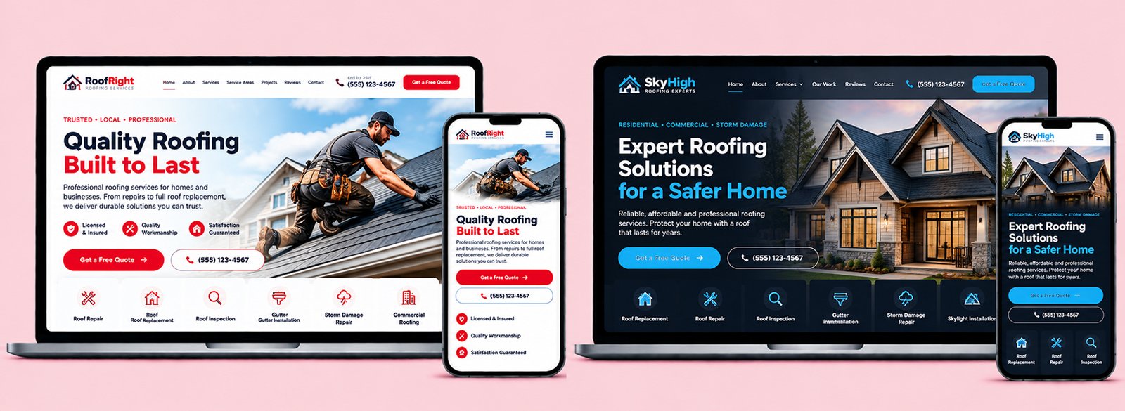 Roofing Website Design